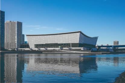 品川区の鍛治工事　有限会社ユニオンテック 「有明アリーナ」の施工事例写真