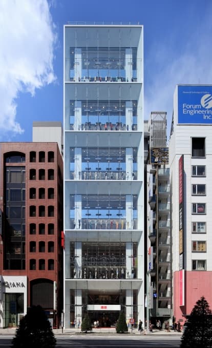 品川区の鍛治工事　有限会社ユニオンテック 「銀座コマツビル新築工事」の施工事例写真